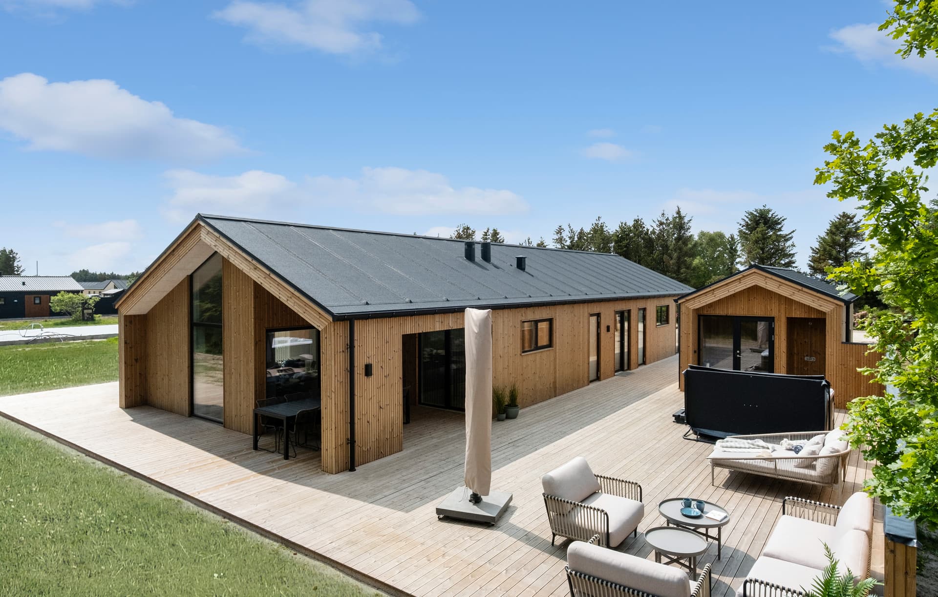 Luksuriøst sommerhus ved Saltum Strand – Spa, sauna, aktivitetsrum og plads til 10 personer - billede 1